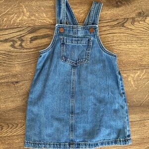Denim Overall Dress for Toddler Girls